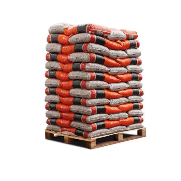 Heizfuxx Holzpellets Red ENplus A1 975 kg Palette 65x15 kg 6 mm Nadelholz Heizwert ≥4,6 kWh/kg